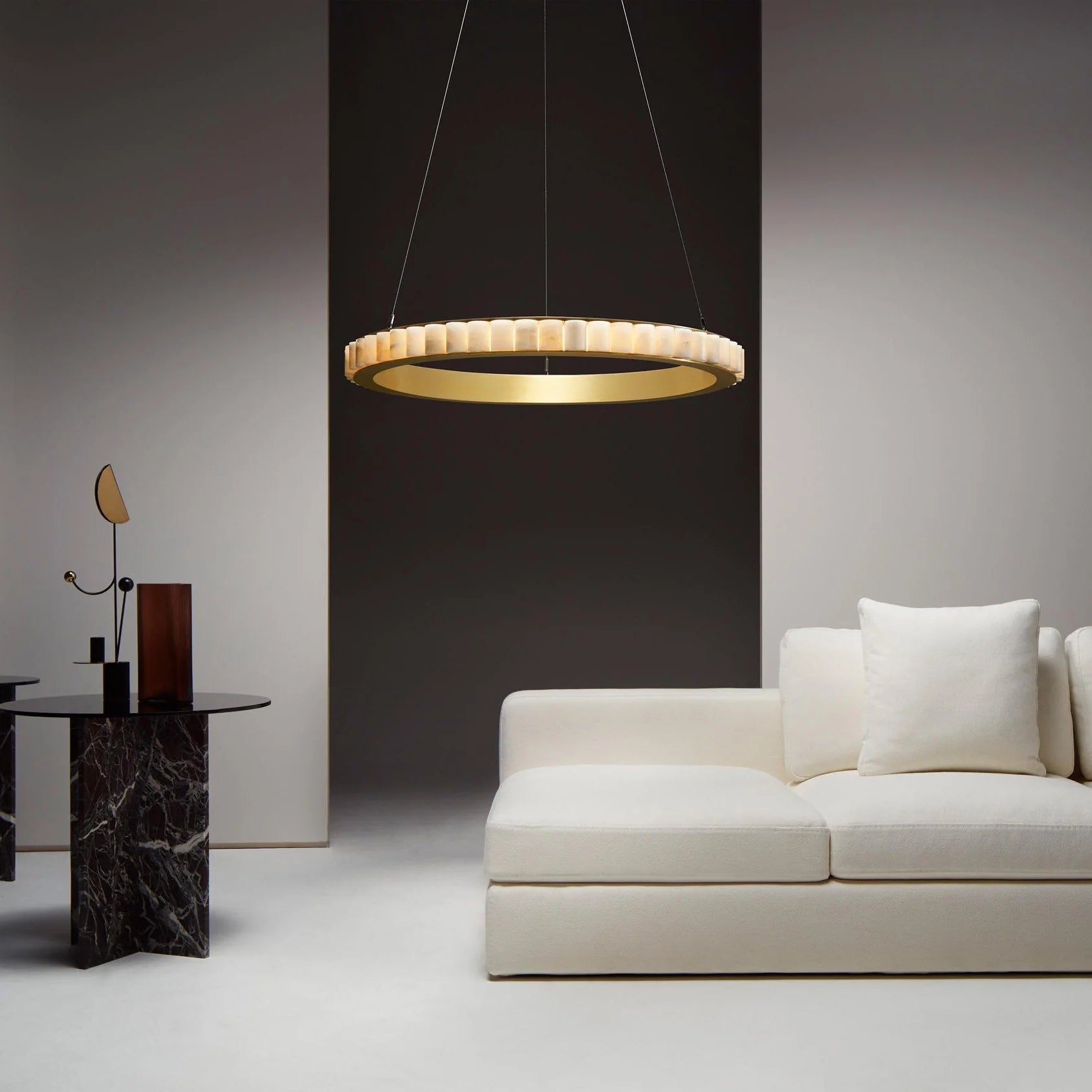 Modern Avalon Alabaster Chandelier