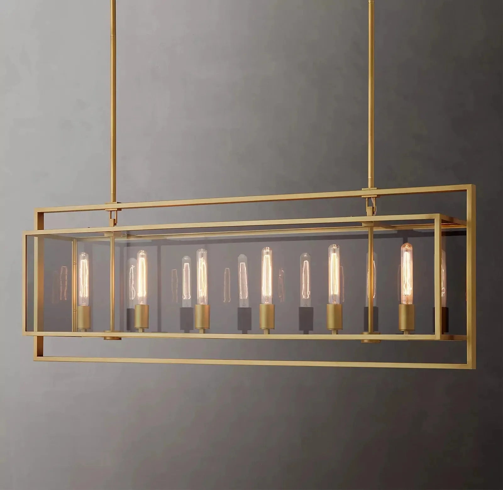 Beckmans Modern Rectangular Chandelier 54"