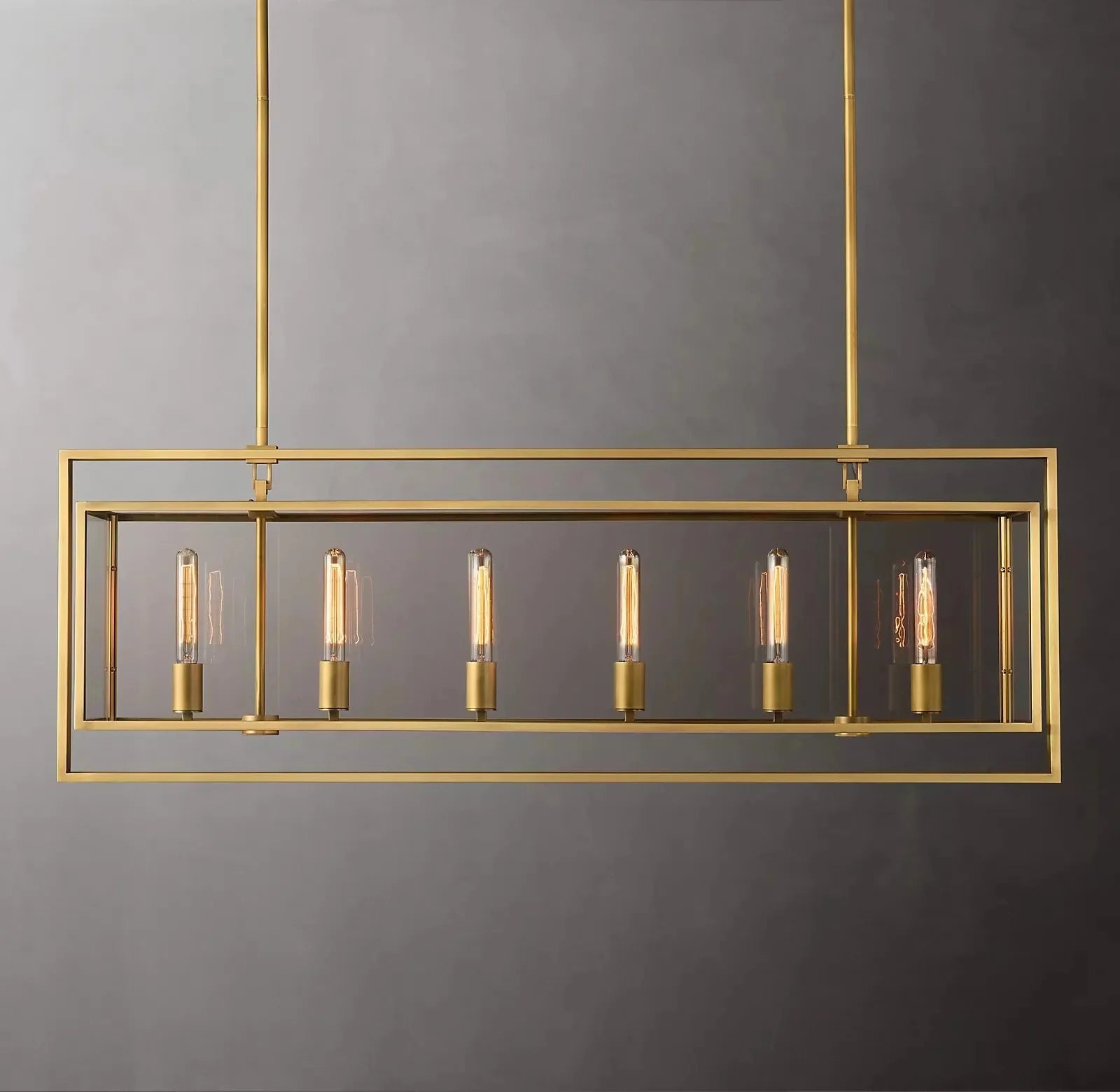 Beckmans Modern Rectangular Chandelier 54"
