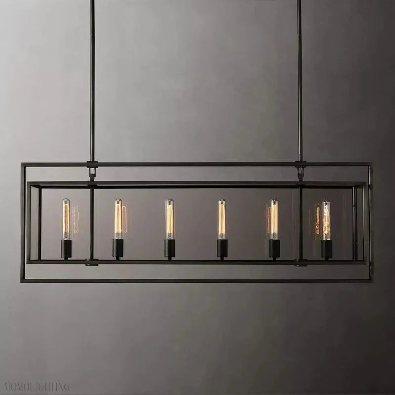 Beckmans Modern Rectangular Chandelier 54"