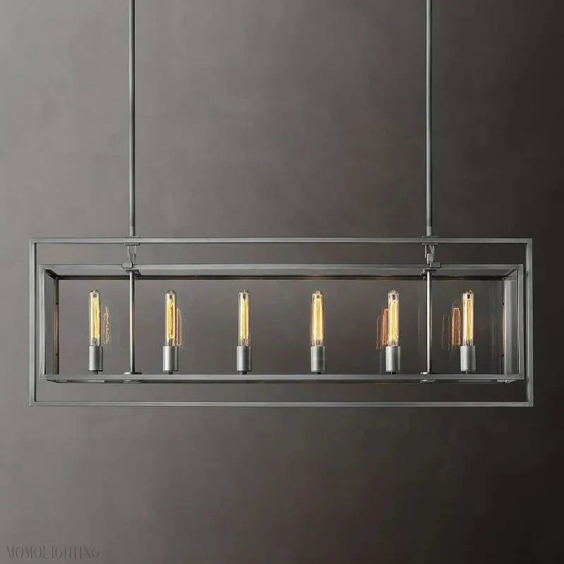 Beckmans Modern Rectangular Chandelier 54"