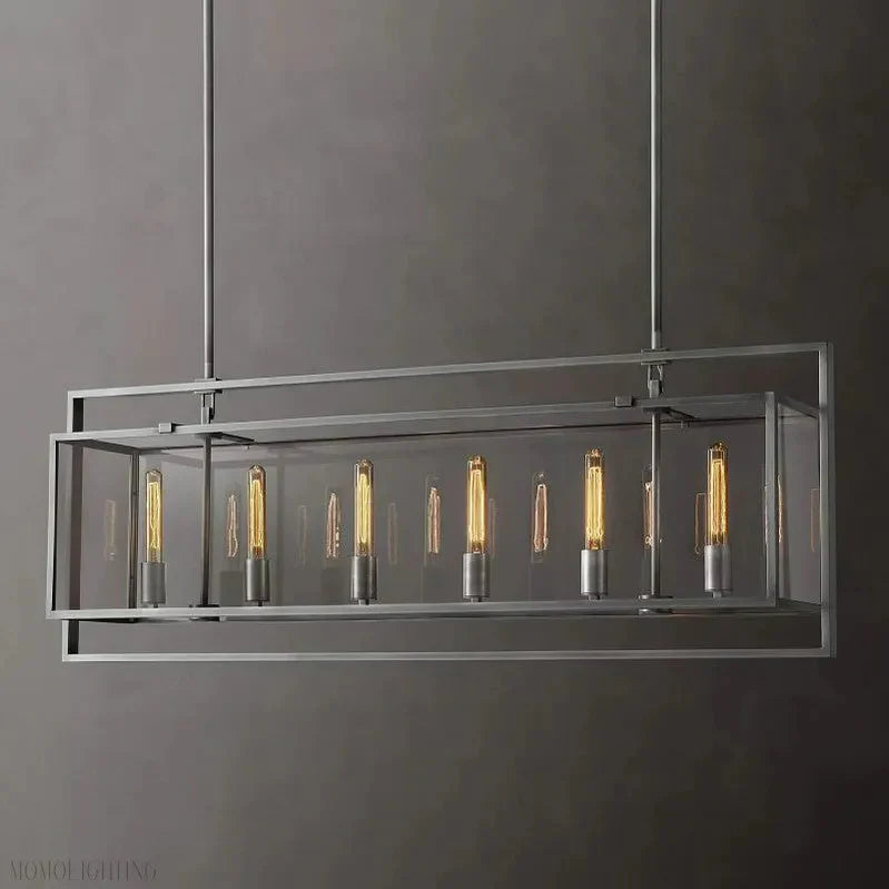 Beckmans Modern Rectangular Chandelier 54"
