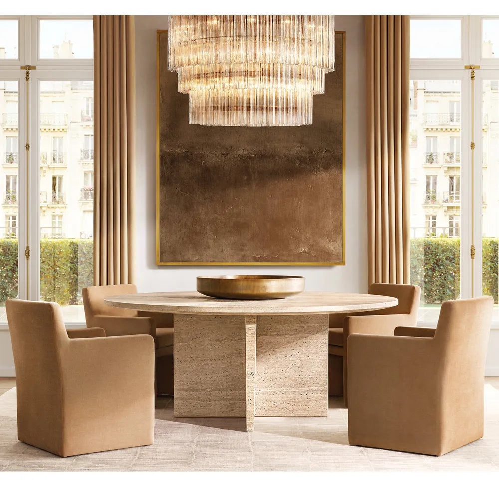 Caesar Modern Glass Tube 3-Tier Round Chandelier 48"