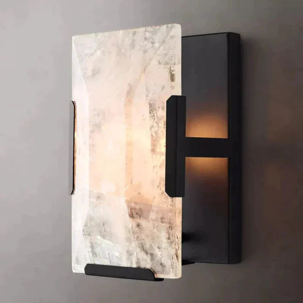Harlowe Modern Calcite Wall Sconce