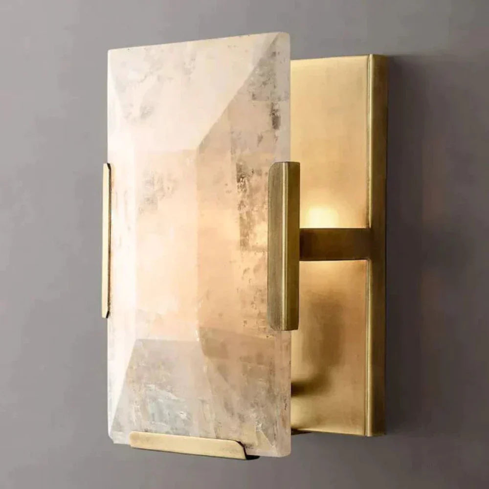 Harlowe Modern Calcite Wall Sconce