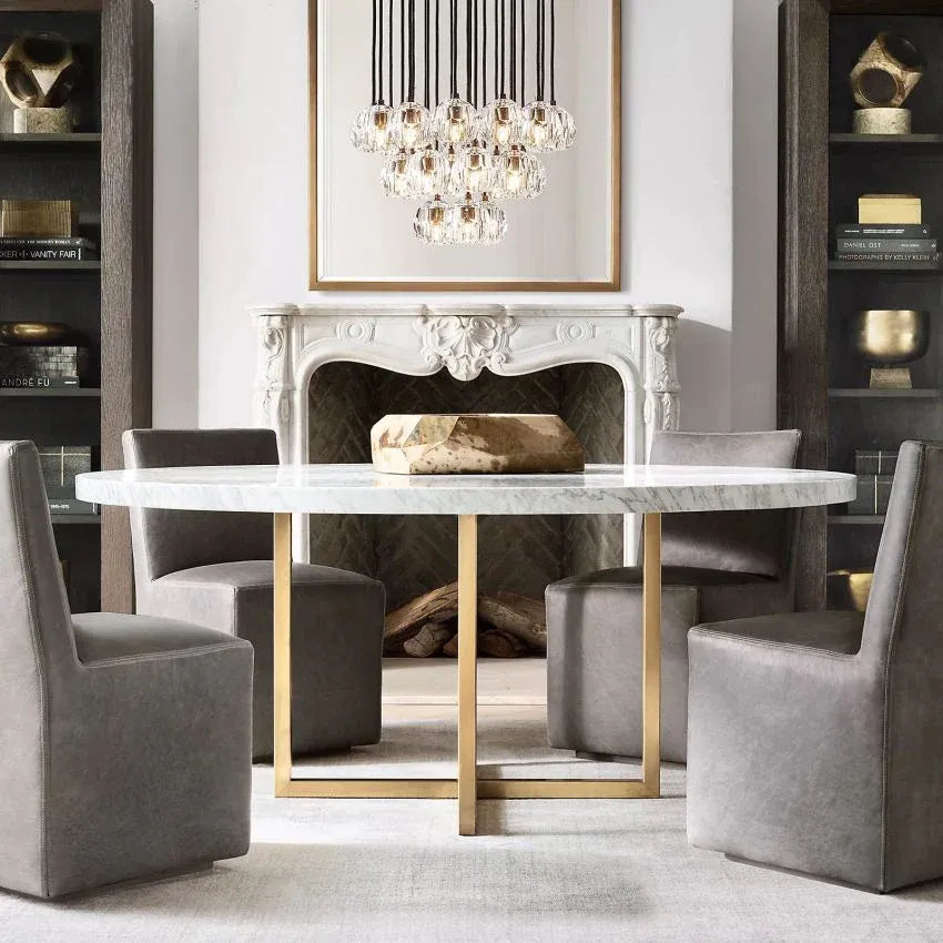 Boule De Modern Somke Round Cluster Chandelier D 24"