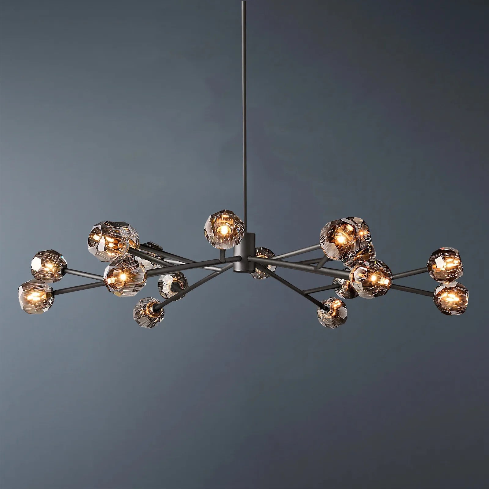 Boule De Modern Smoke Round Chandelier 60"