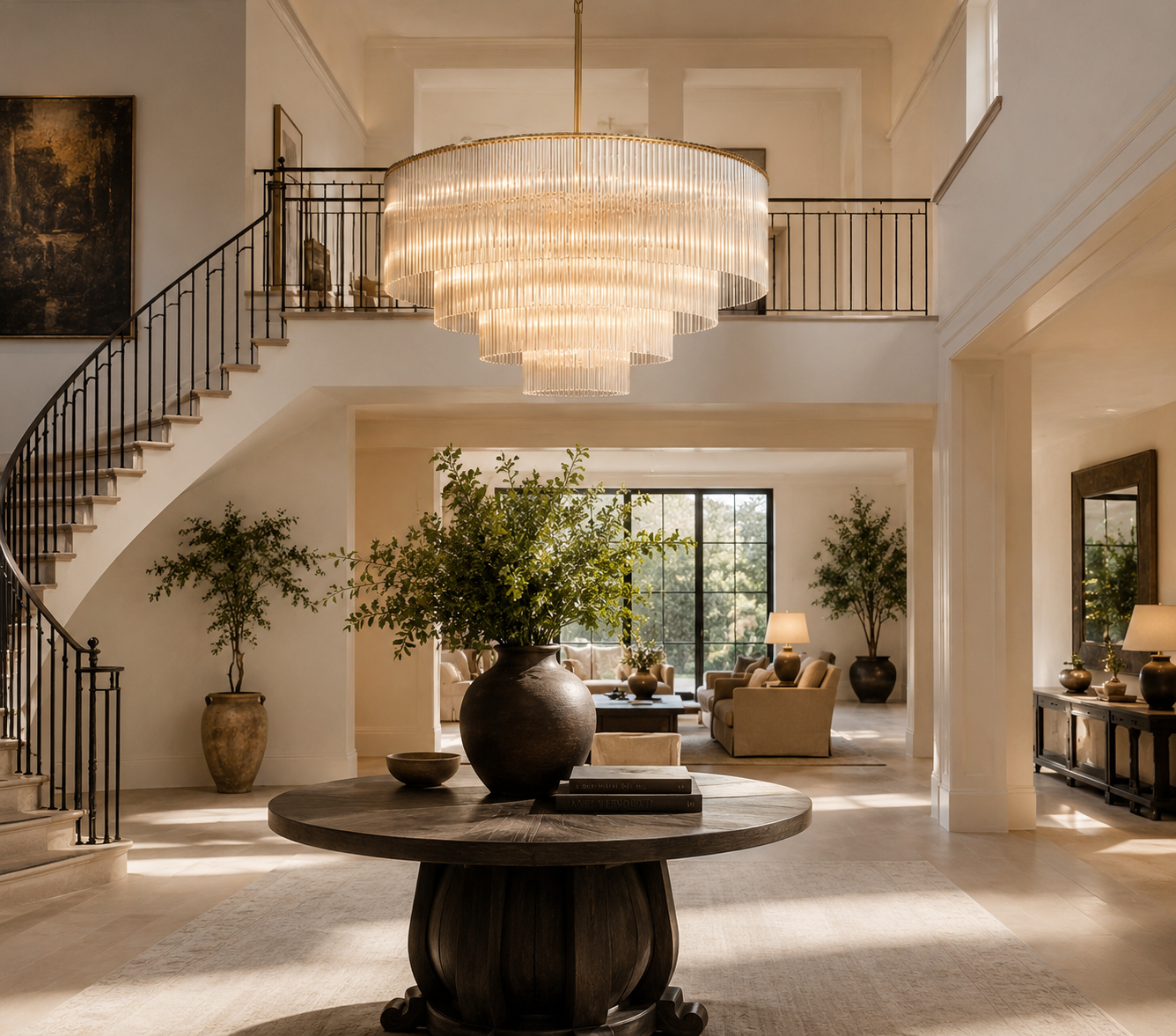 Amadeo Modern Round Chandelier 40"
