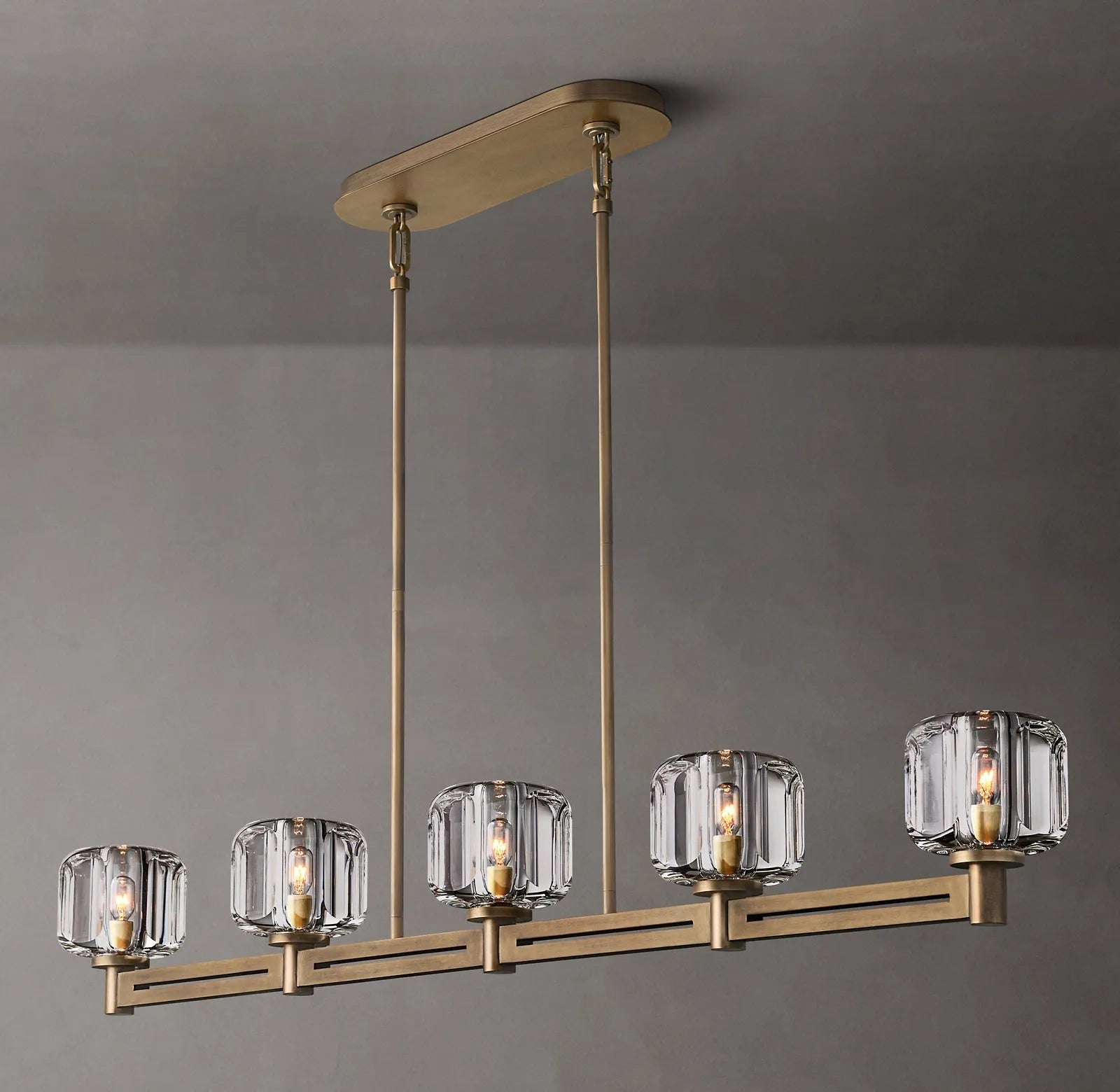 Demaret Modern Linear Chandelier 54"
