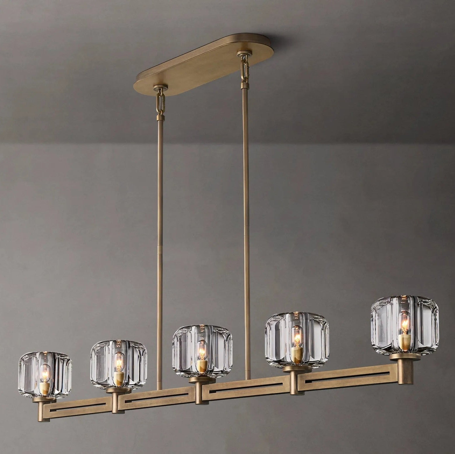Demaret Modern Linear Chandelier 54"