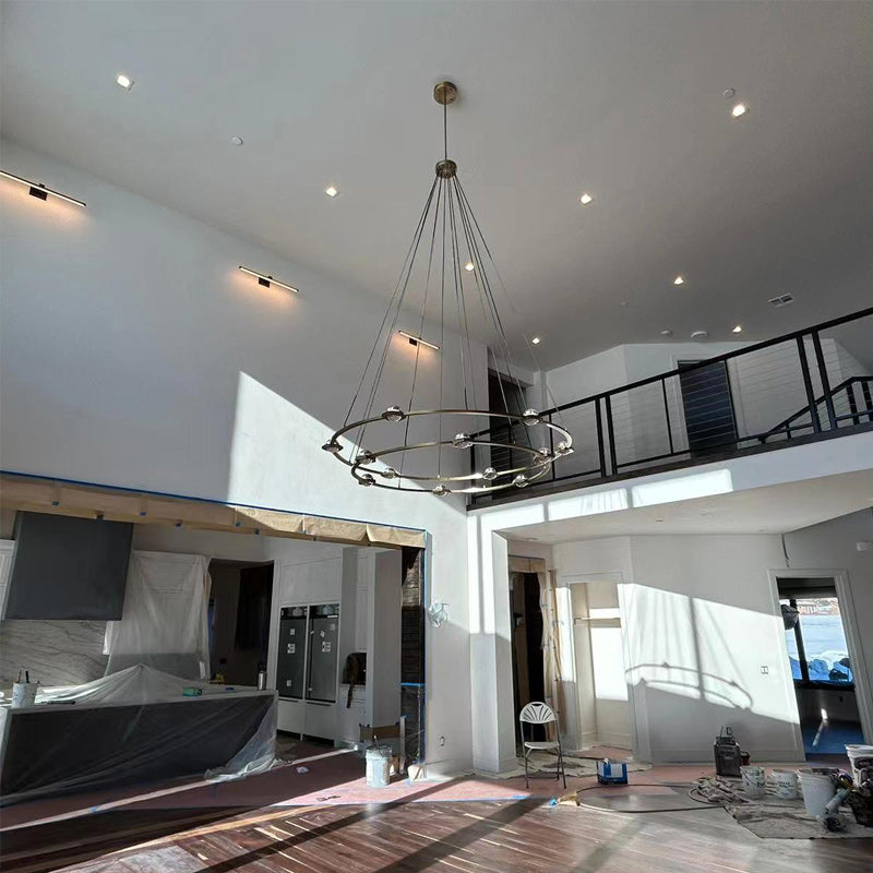 Eclatant Modern Two-Tier Round Chandelier 48"/60"