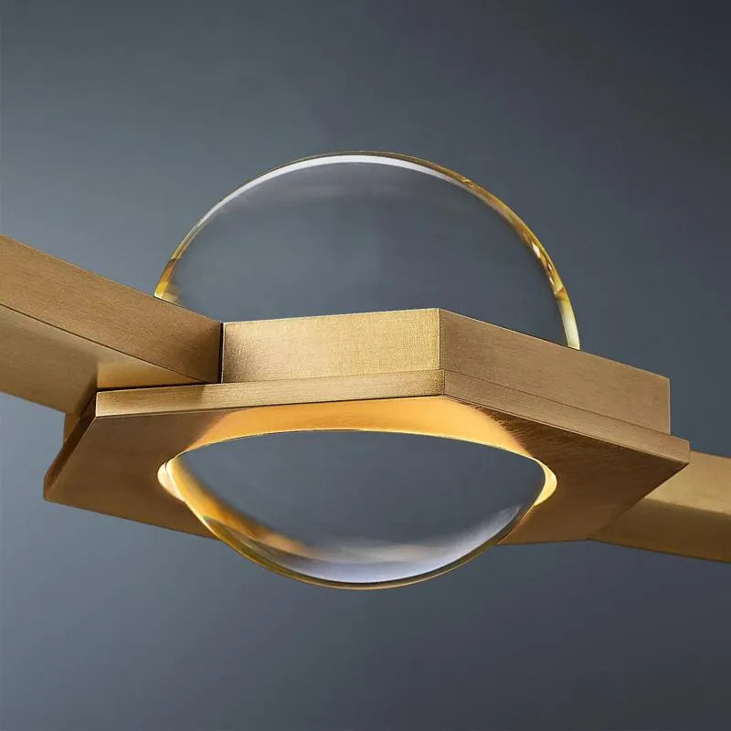 Eclatant Crystal  Rectangular Chandelier 54"