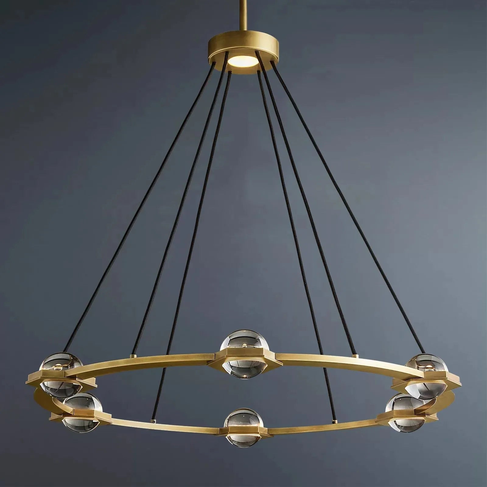 Eclatant Modern Crystal Round Chandelier 36"