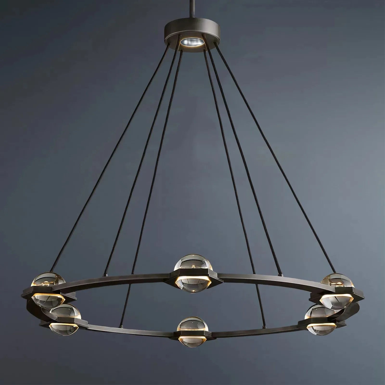 Eclatant Modern Crystal Round Chandelier 36"