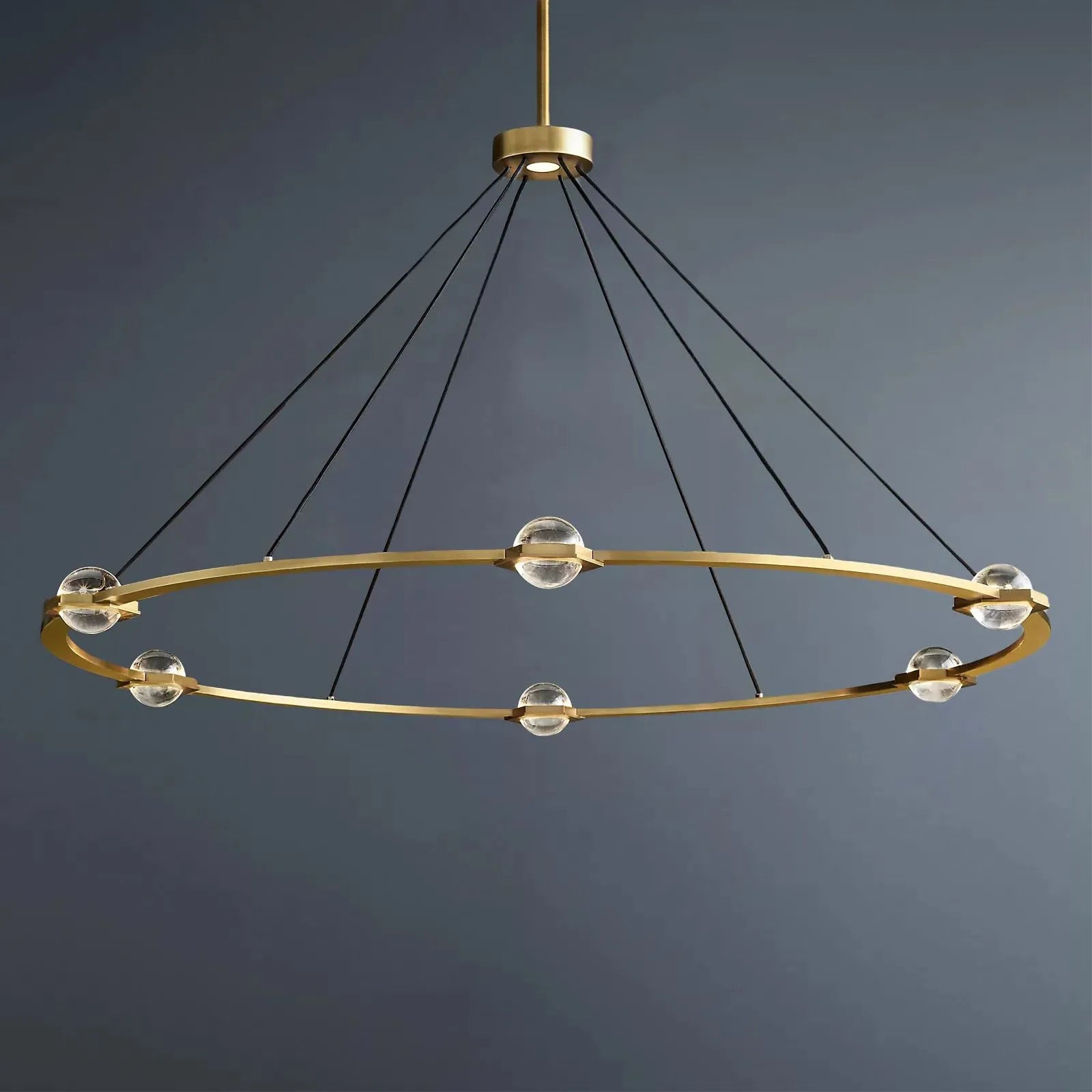 Eclatant Modern Crystal Round Chandelier 60"
