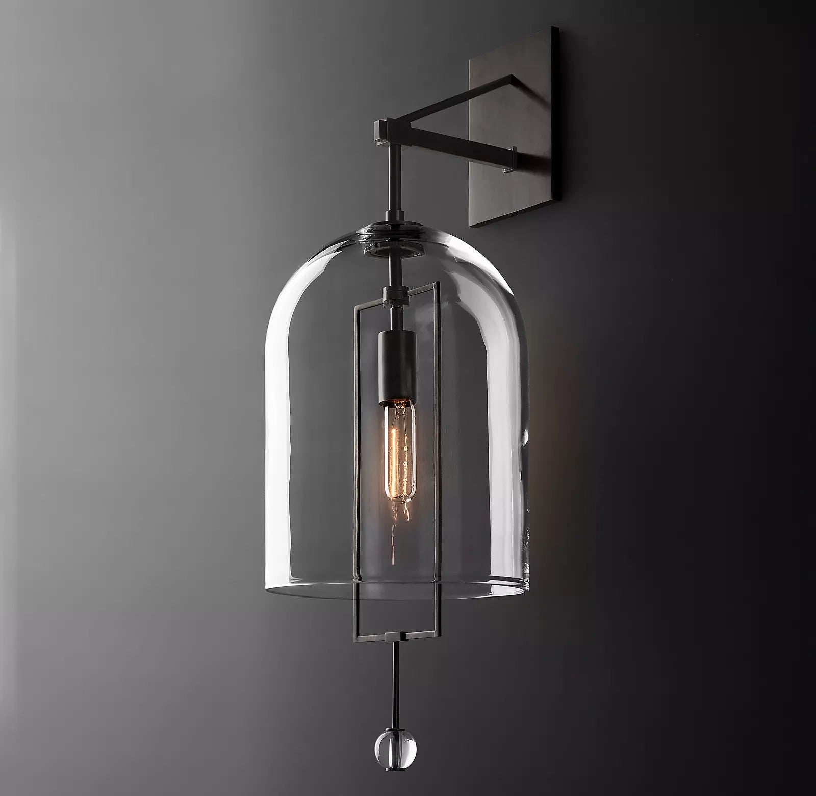 Fulcrums Modern Brass Wall Sconce 29"