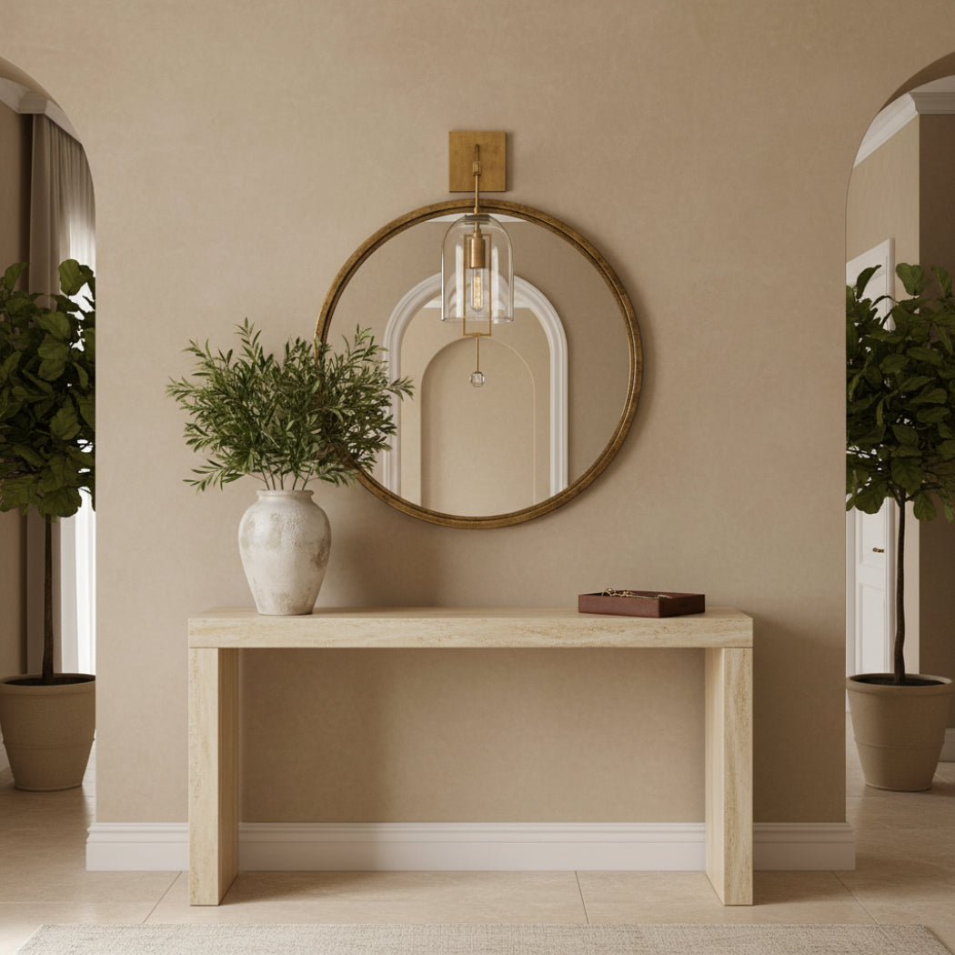 Fulcrums Modern Brass Wall Sconce 24"
