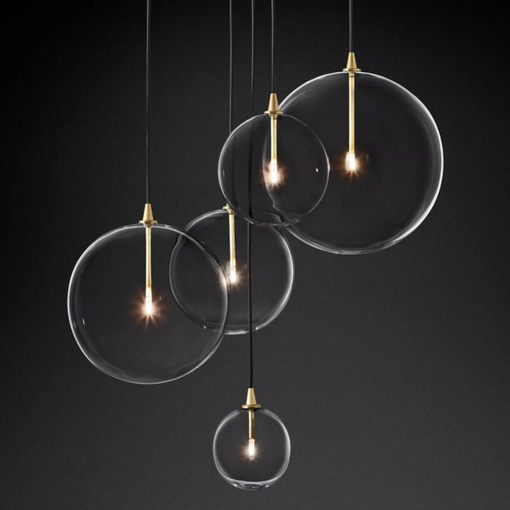 Sierra Glass Globe Cluster Chandelier