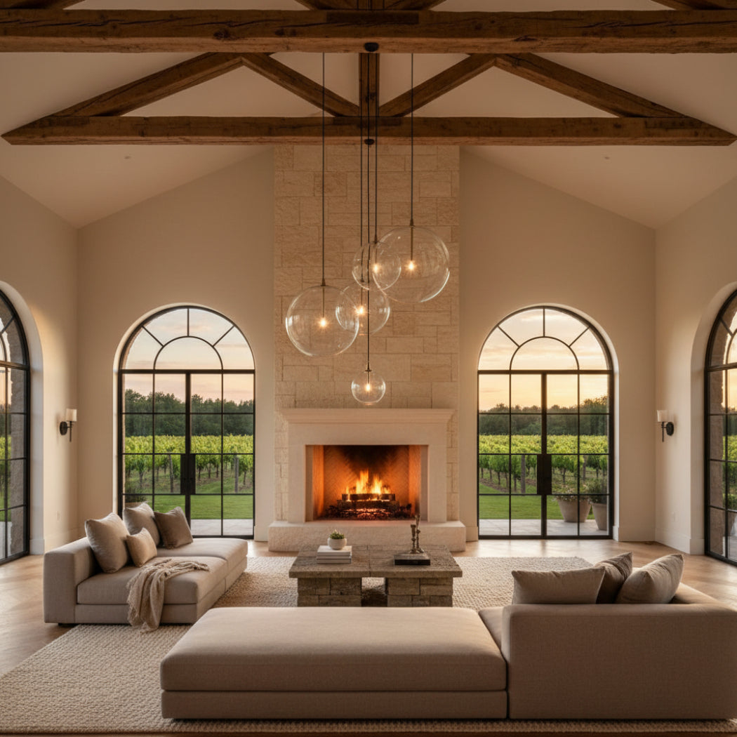 Sierra Glass Globe Cluster Chandelier