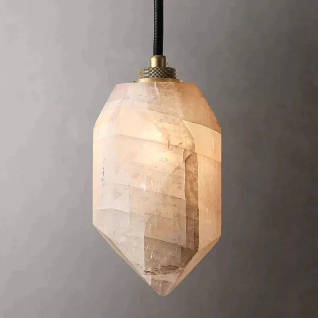 Harlow Alabaster Modern Calcite Pendant Light