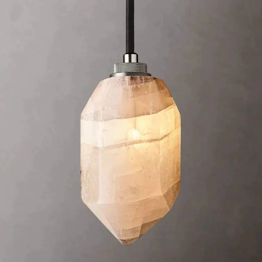 Harlow Alabaster Modern Calcite Pendant Light