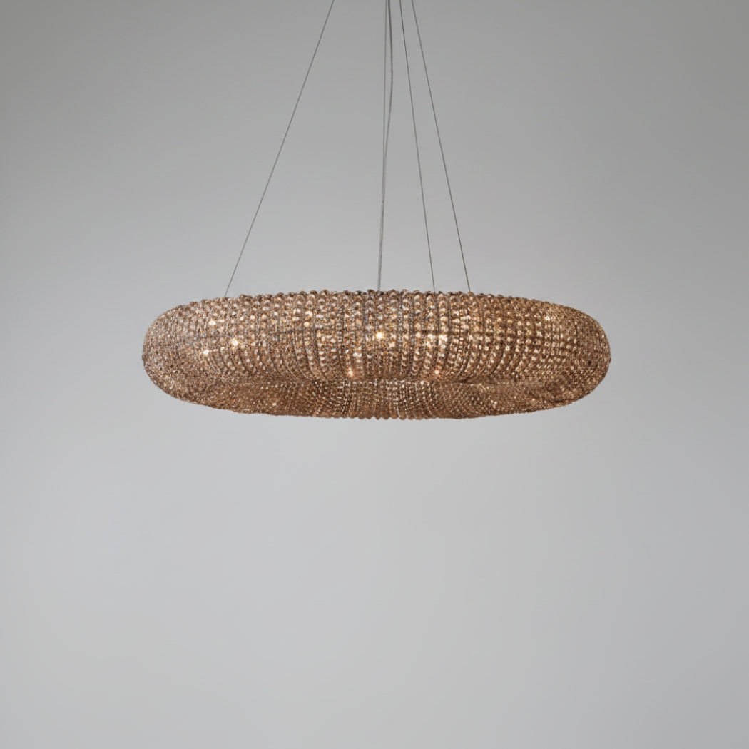 Halo Modern Somke Round Chandelier 32"