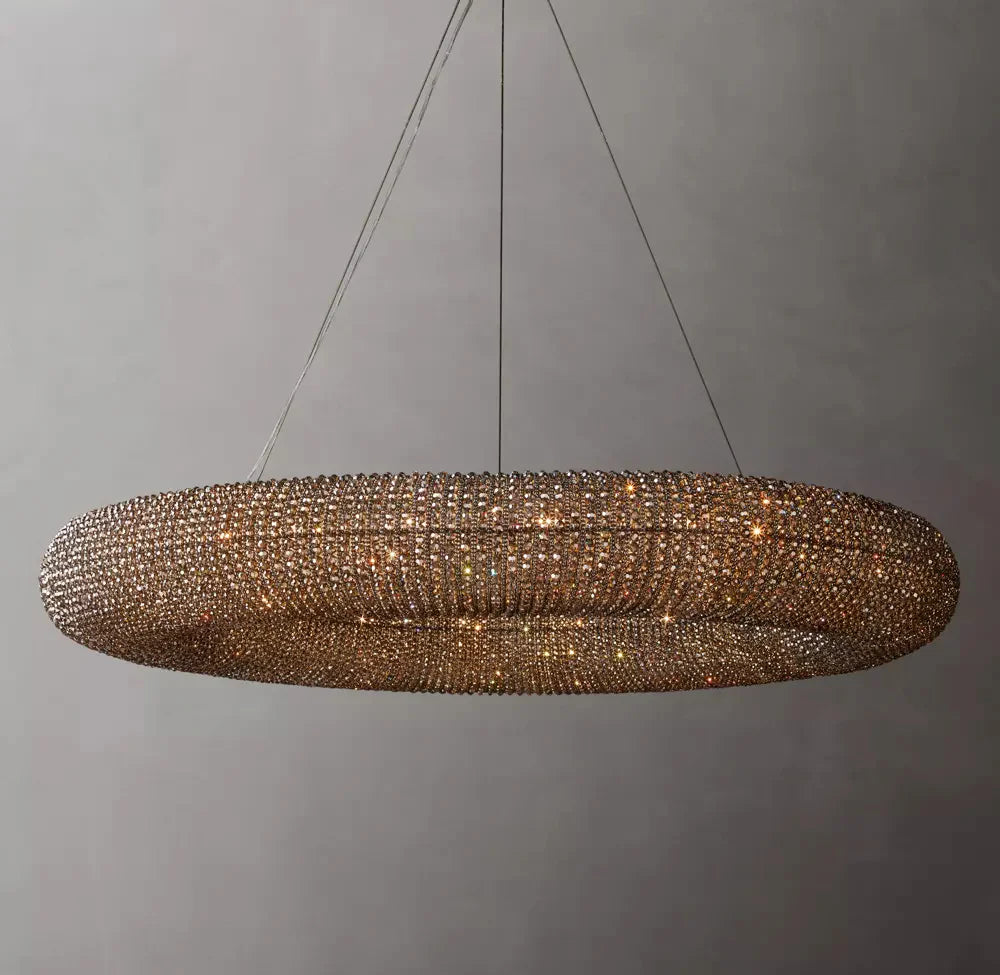 Halo Modern Somke Round Chandelier 72"