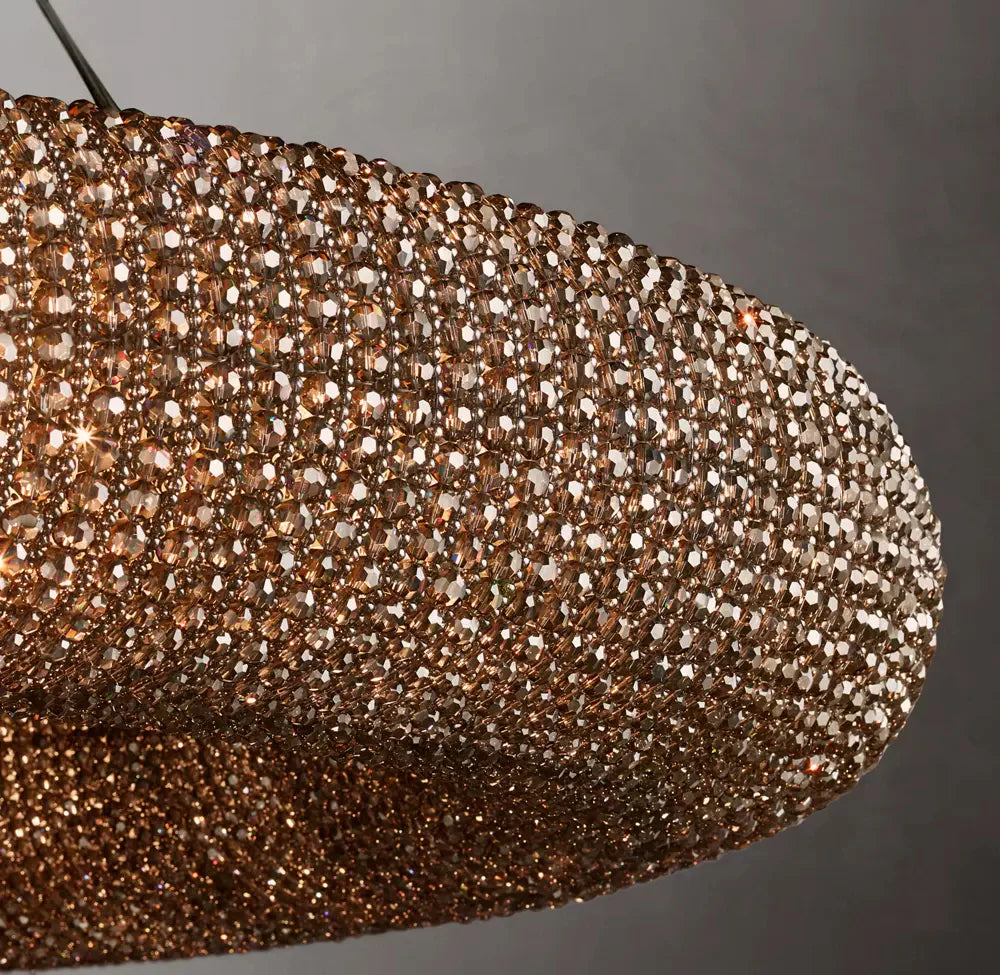 Halo Modern Somke Round Chandelier 72"
