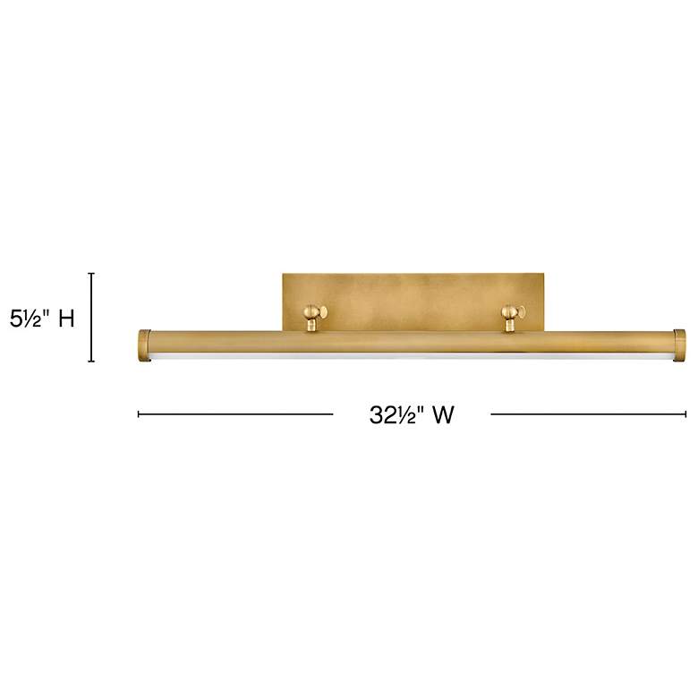 Hinkley Regis Modern Brass LED Bath Light 32 1/2"