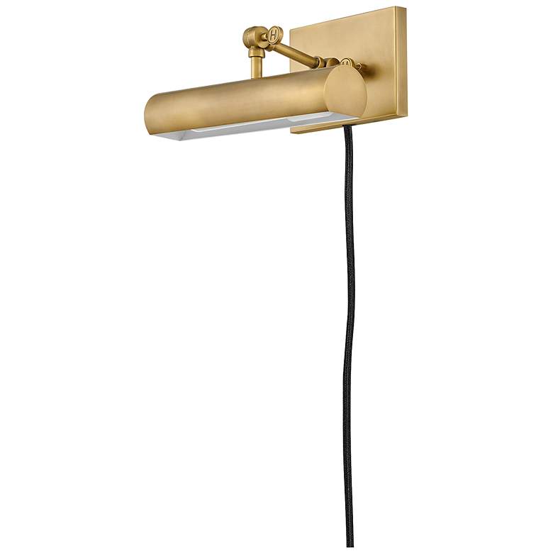Hinkley Stokes Modern Brass Plug-In Accent Light Picture Light 12"