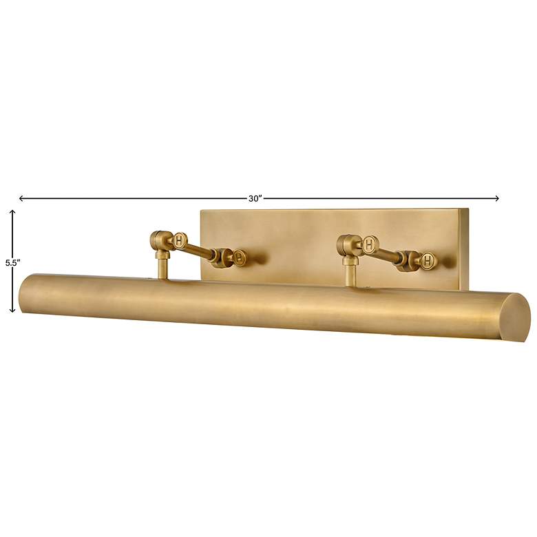 Hinkley Stokes Modern Brass Picture Light 30"