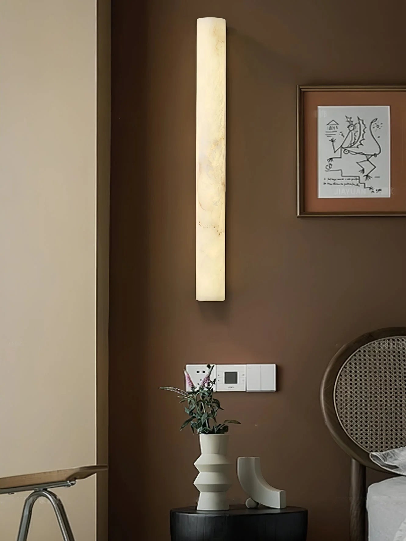 Modern Luminara Alabaster Wall Sconce