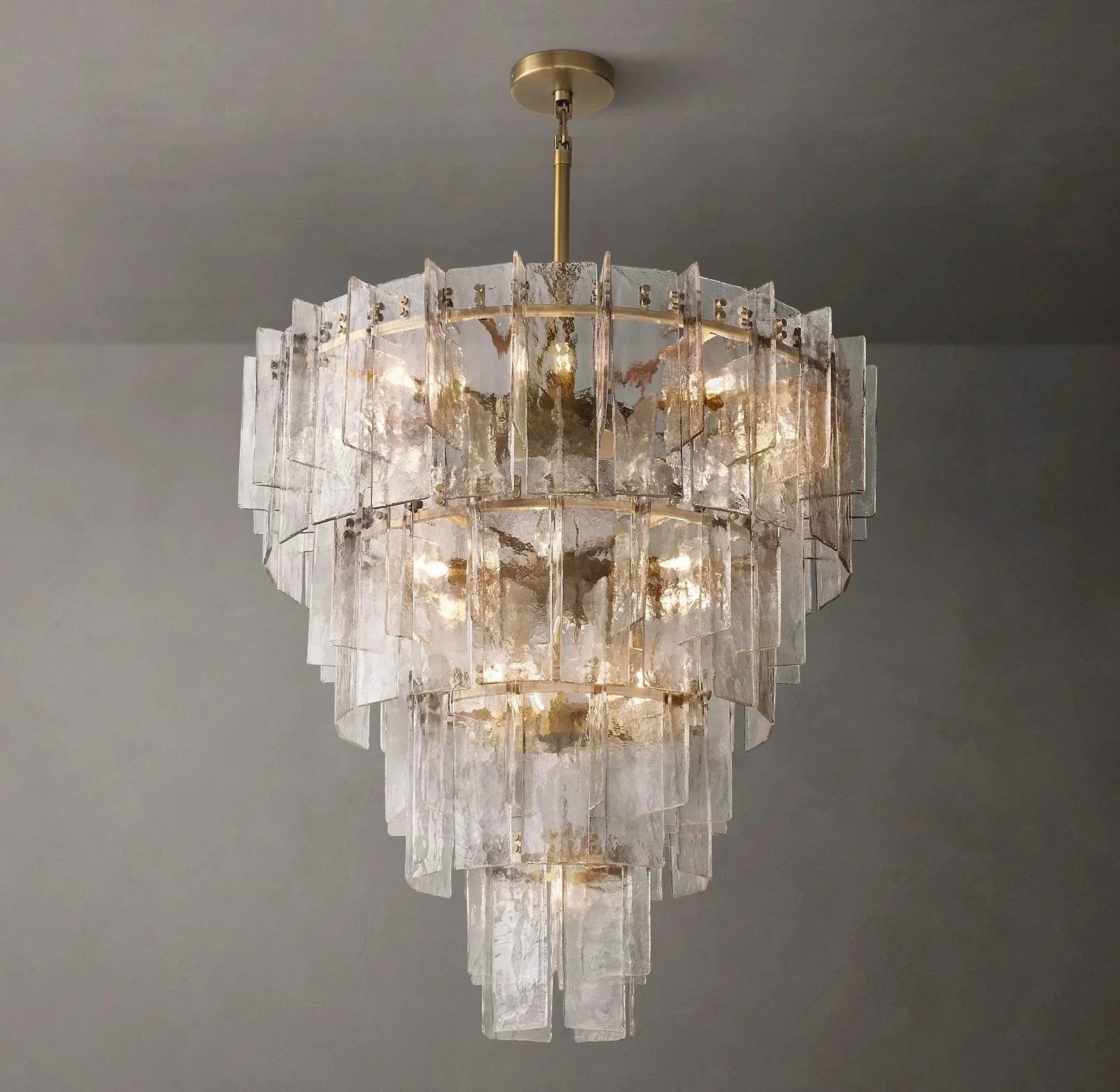 Lattice Modern Tired Chandelier 36/47"