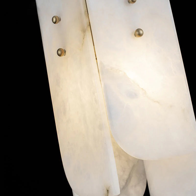 Modern Mini Alabaster White Pendant Light