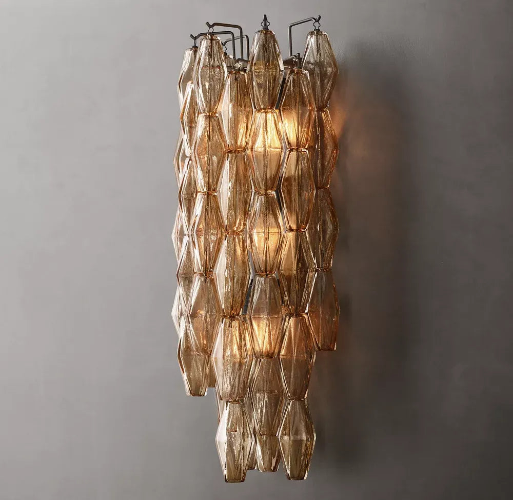 Mia Somke Glass Grand Wall Sconce