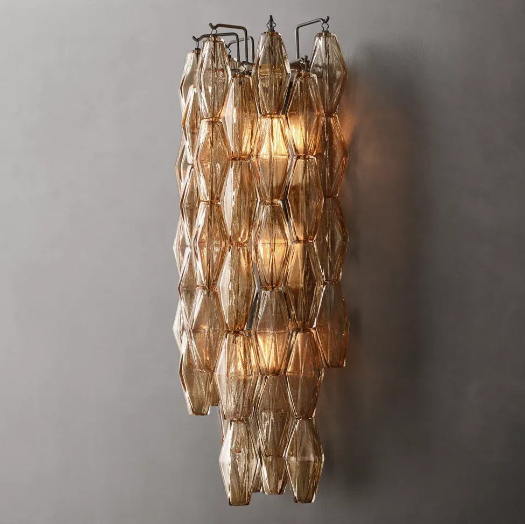 Mia Somke Glass Grand Wall Sconce