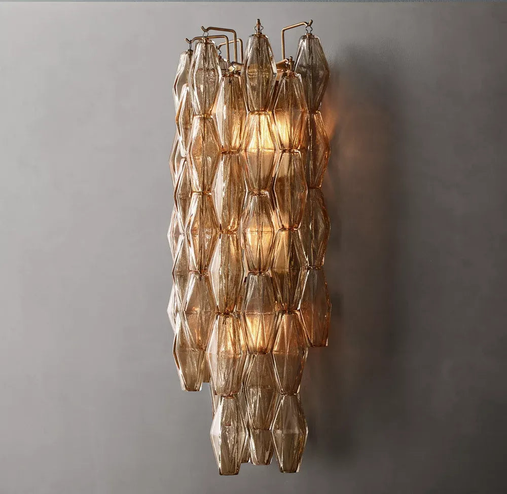 Mia Somke Glass Grand Wall Sconce