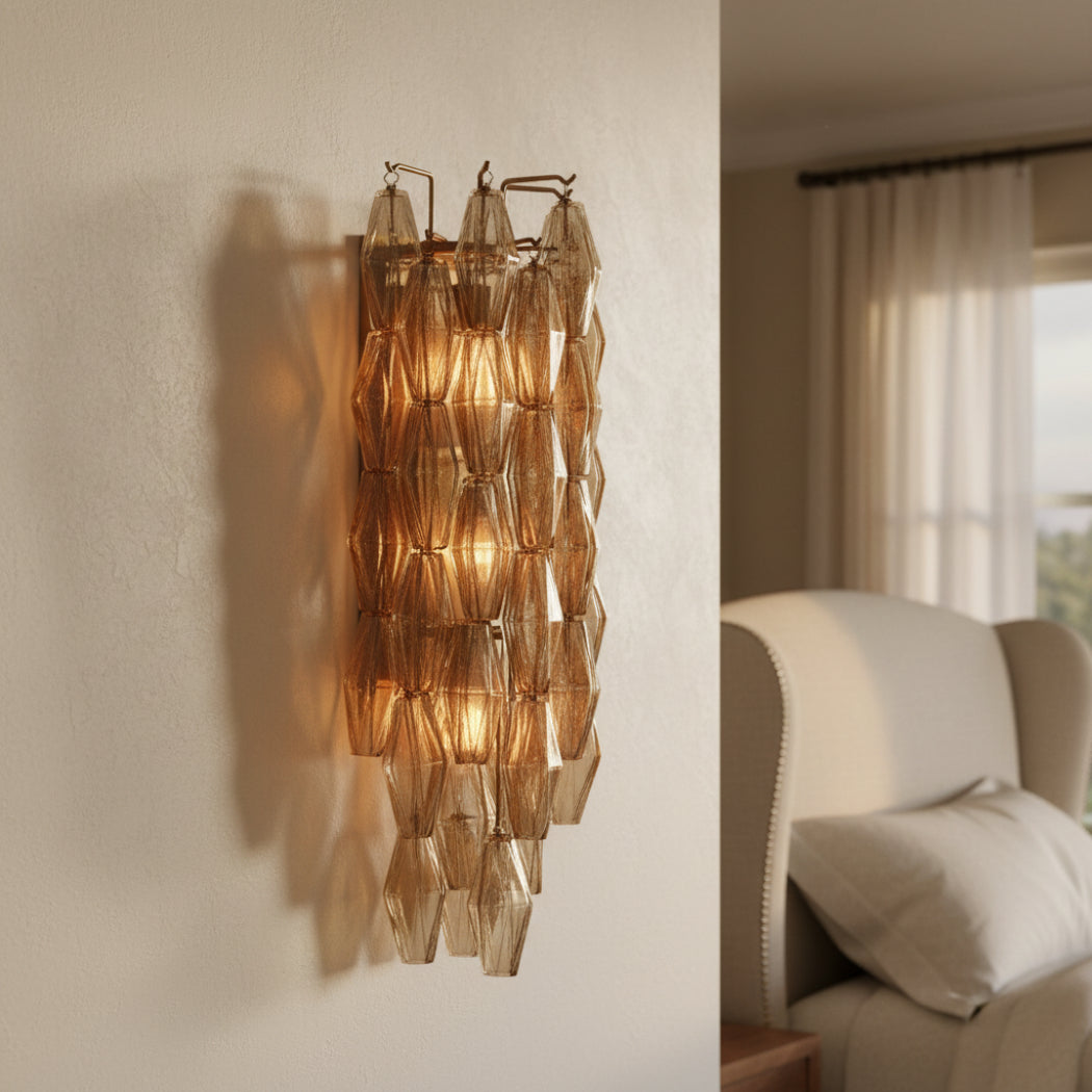 Mia Somke Glass Grand Wall Sconce