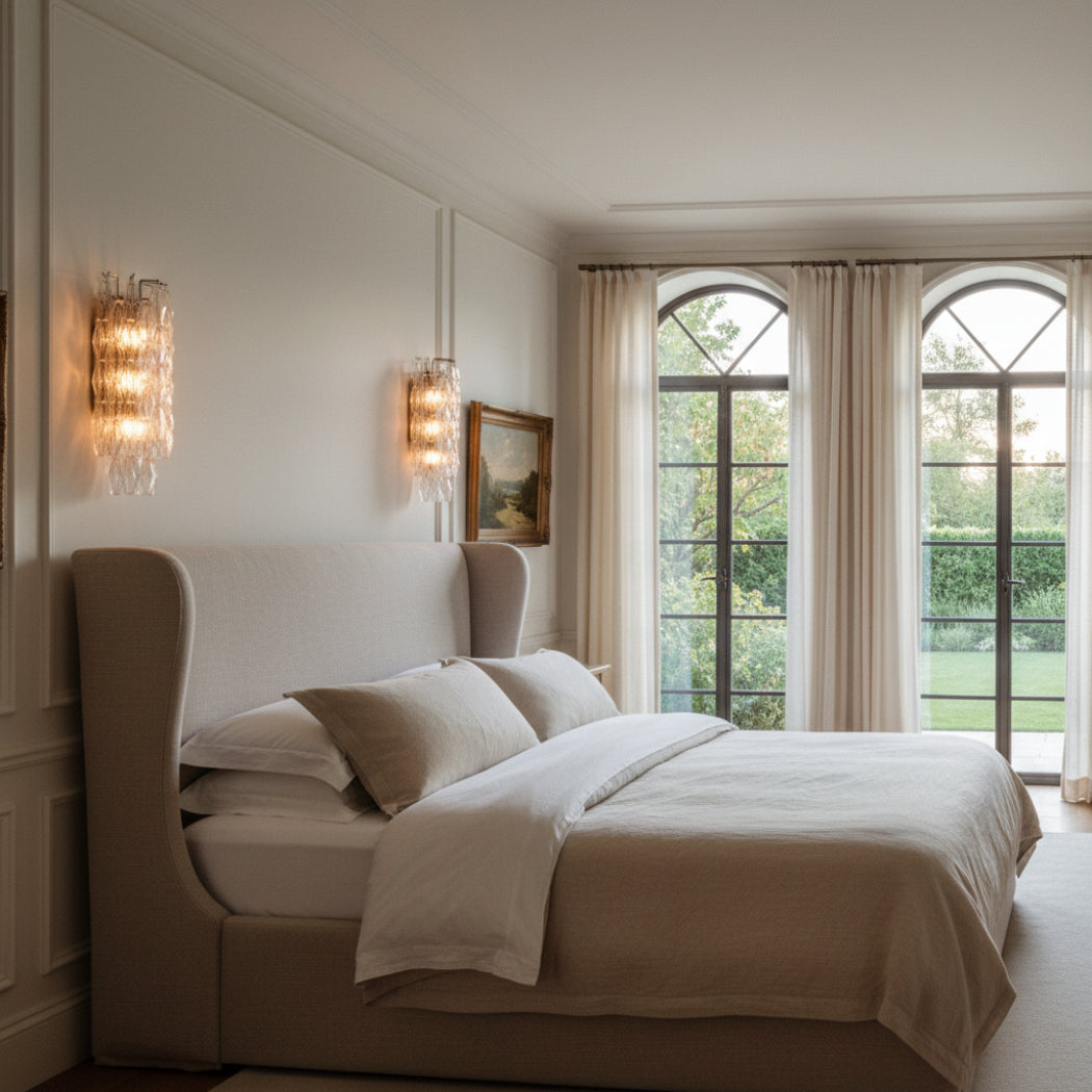 Mia Clear Glass Grand Wall Sconce