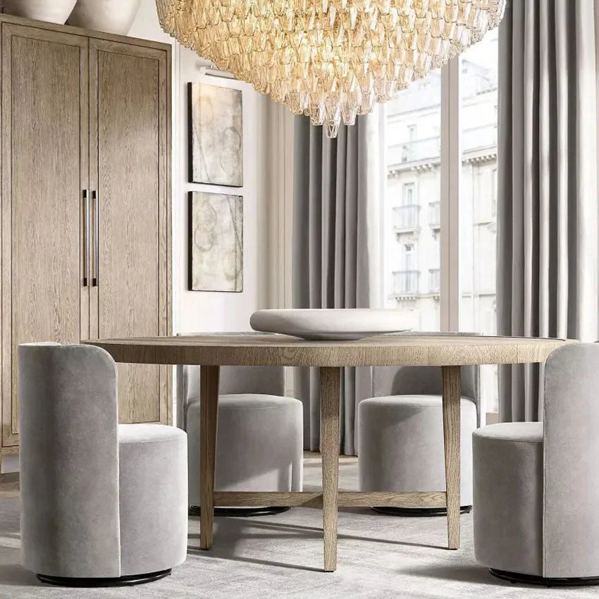 Mia Clear Glass Tiered Round Chandelier 37”