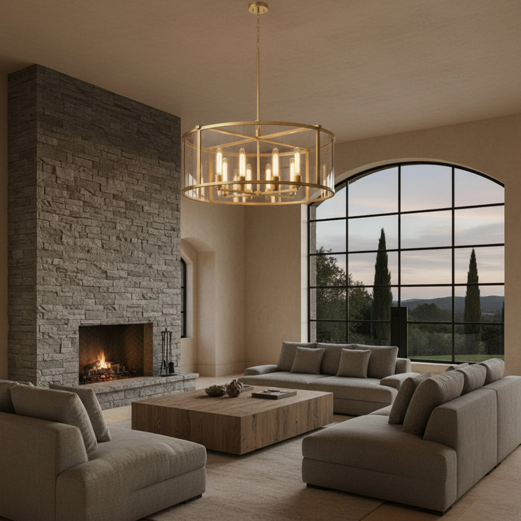 Beckmans Modern Round Chandelier 33"