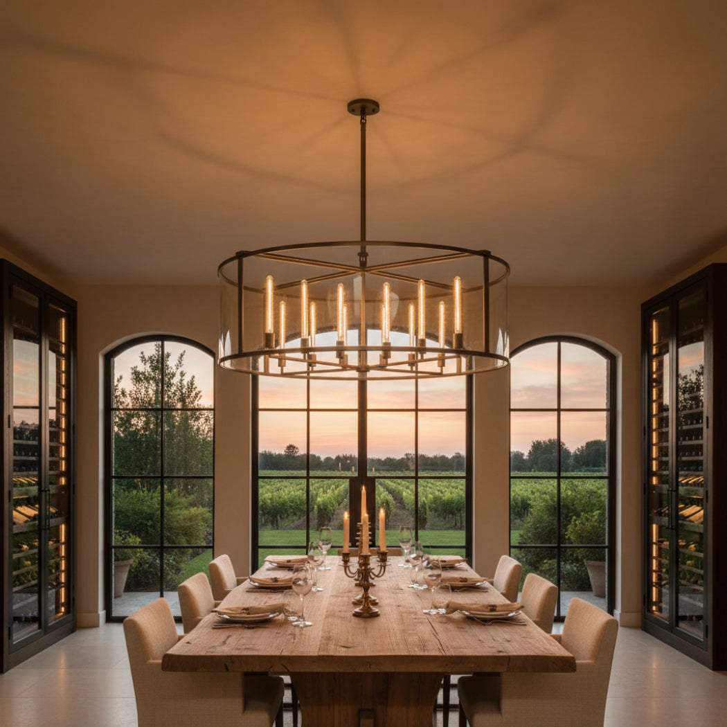 Beckmans Modern Round Chandelier 55"