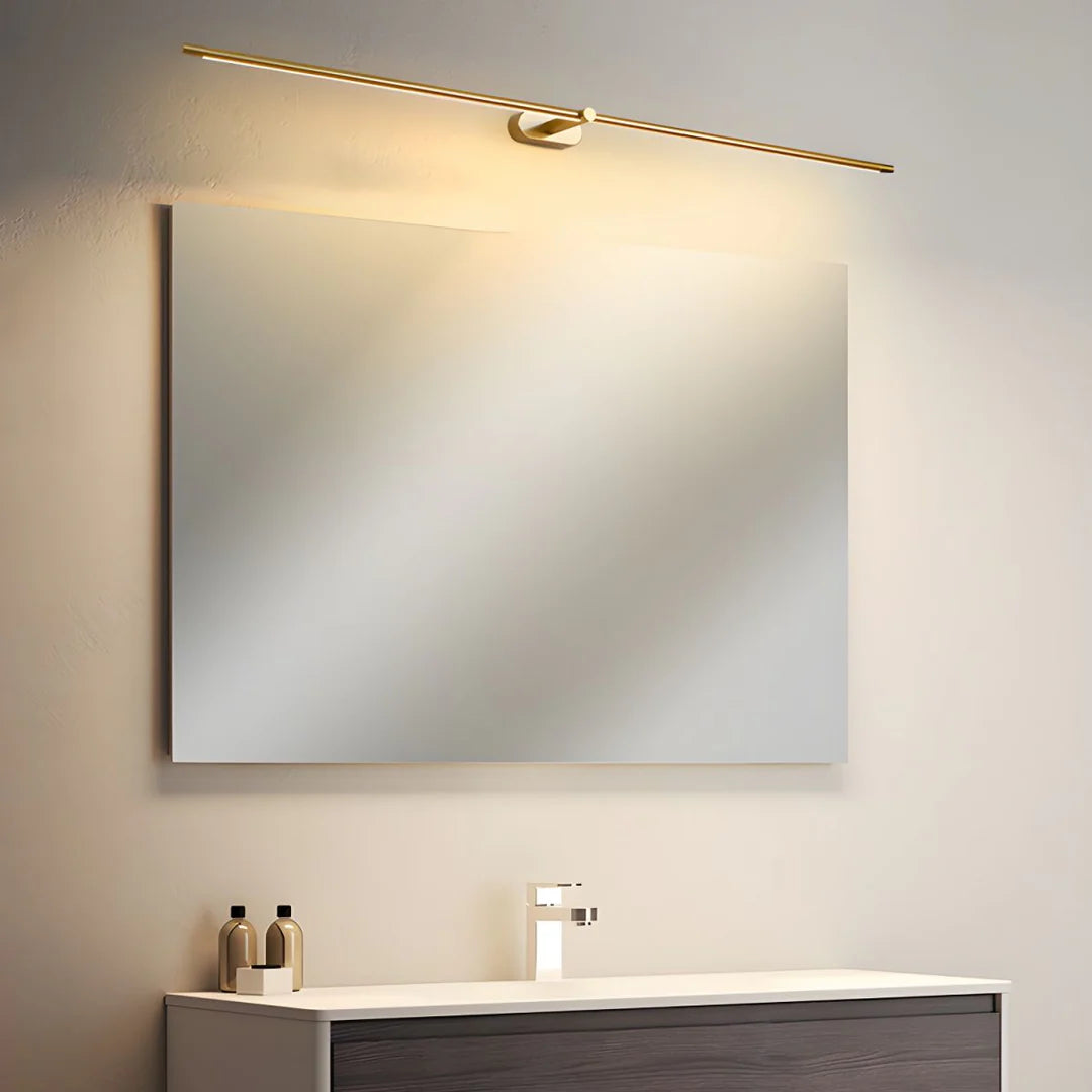 Modern Minimalist Linear Brass Wall Lamp