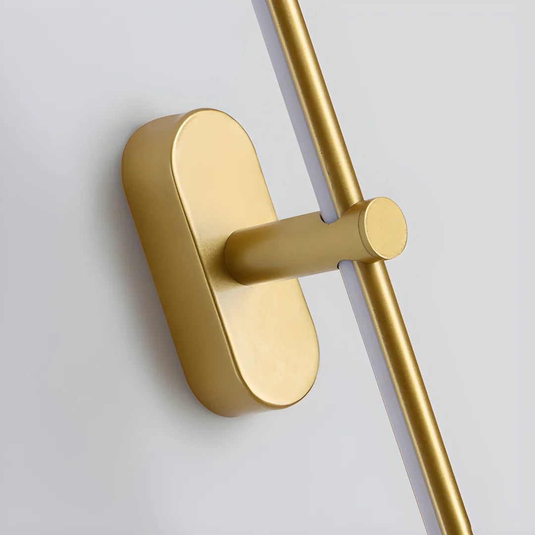 Modern Minimalist Linear Brass Wall Lamp
