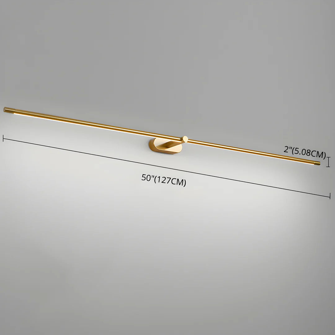 Modern Minimalist Linear Brass Wall Lamp