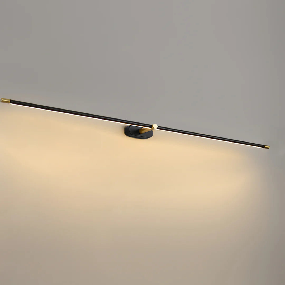 Modern Minimalist Linear Brass Wall Lamp