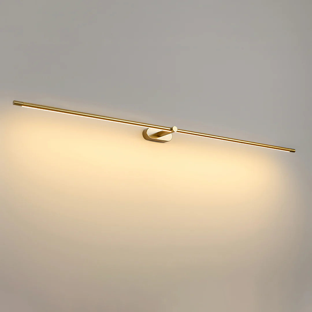 Modern Minimalist Linear Brass Wall Lamp