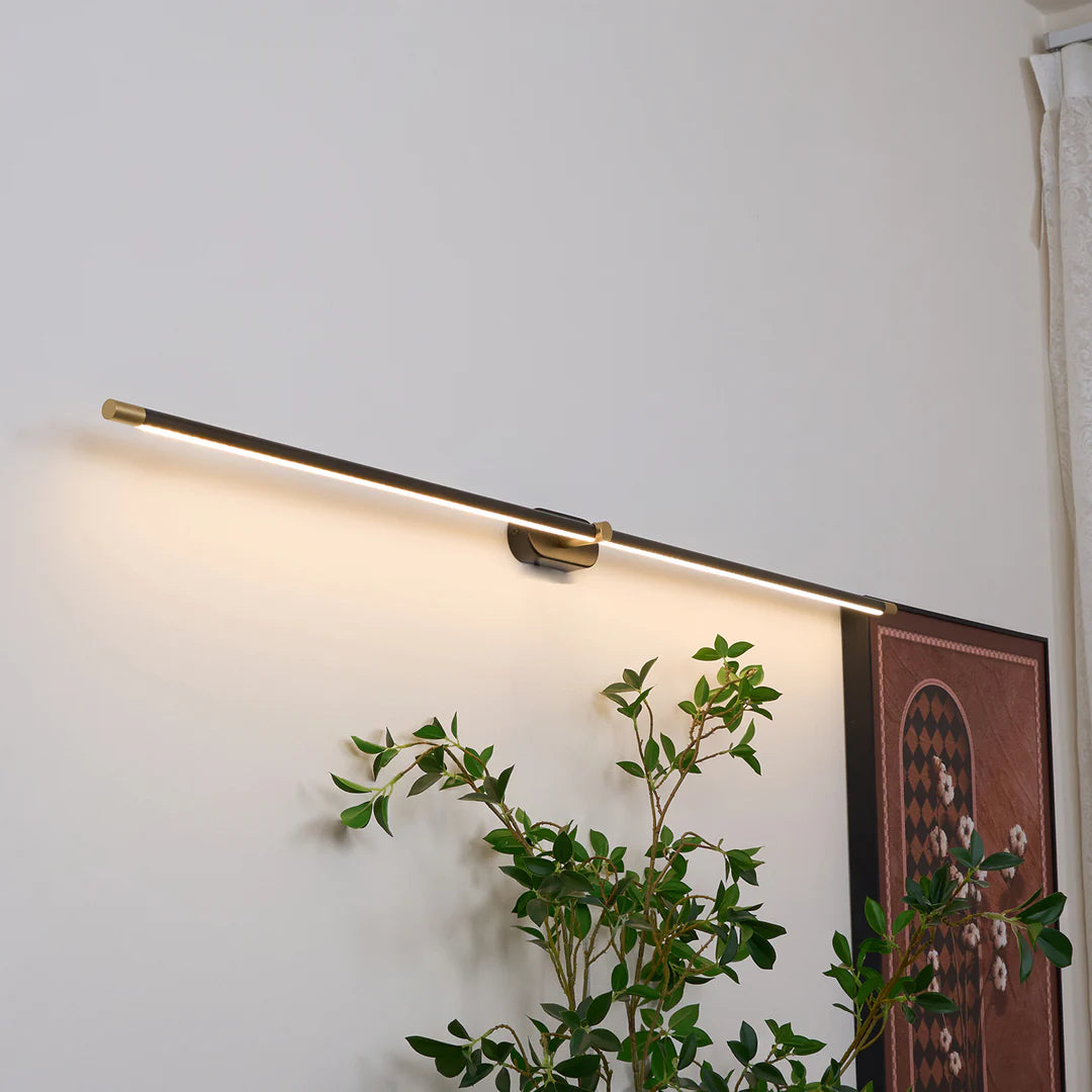 Modern Minimalist Linear Brass Wall Lamp