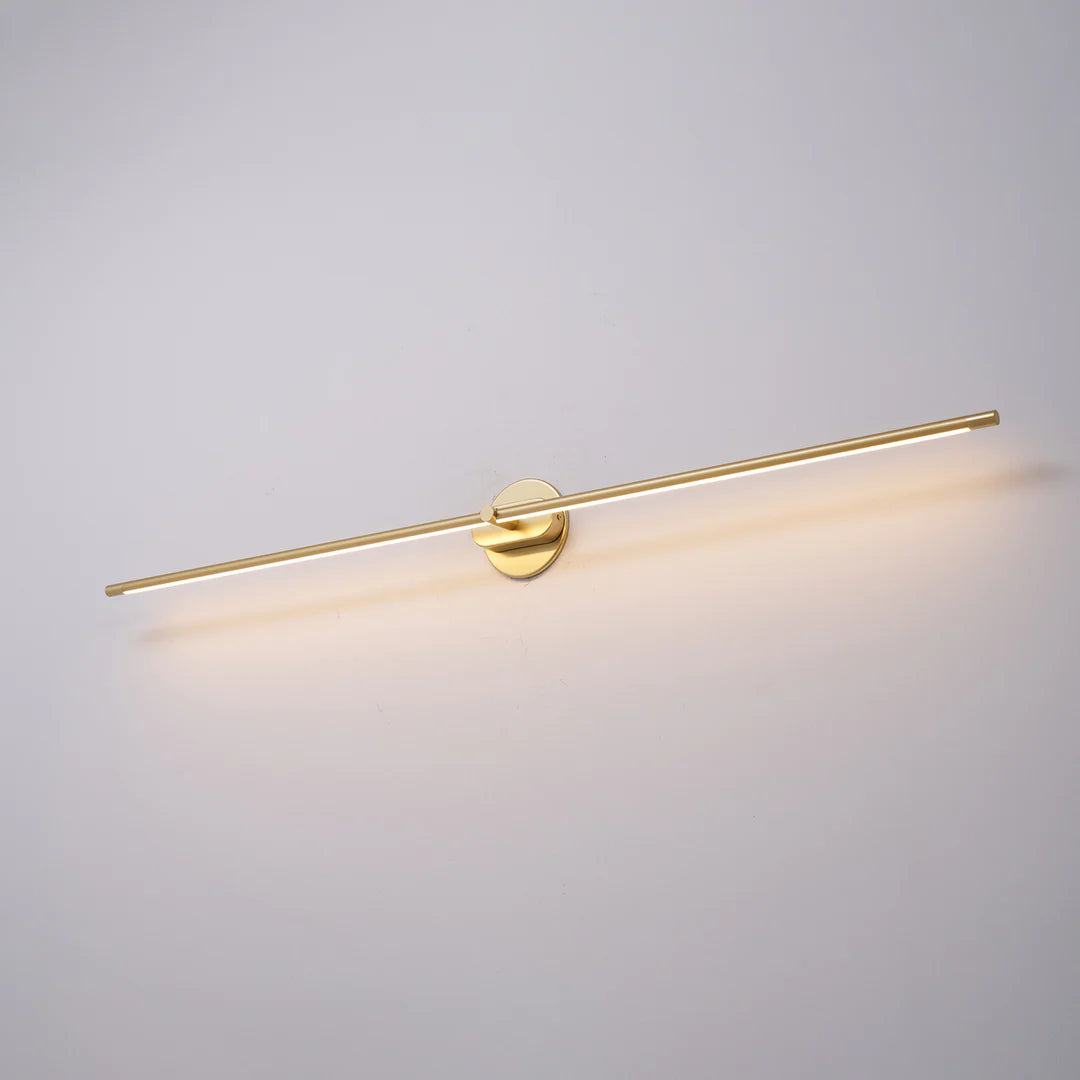 Modern Minimalist Linear Brass Wall Lamp