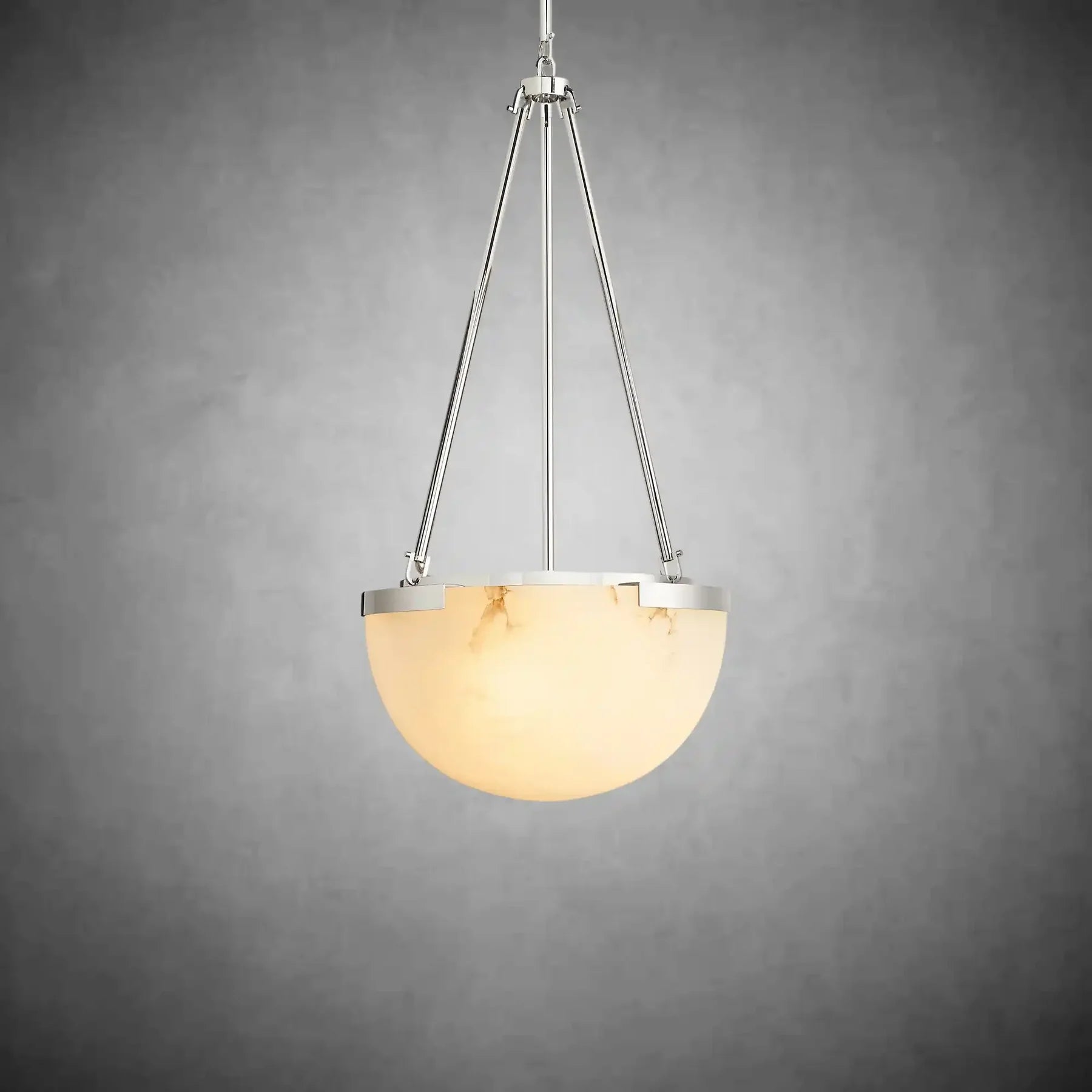 Modern Alabaster Globe Pendant Light